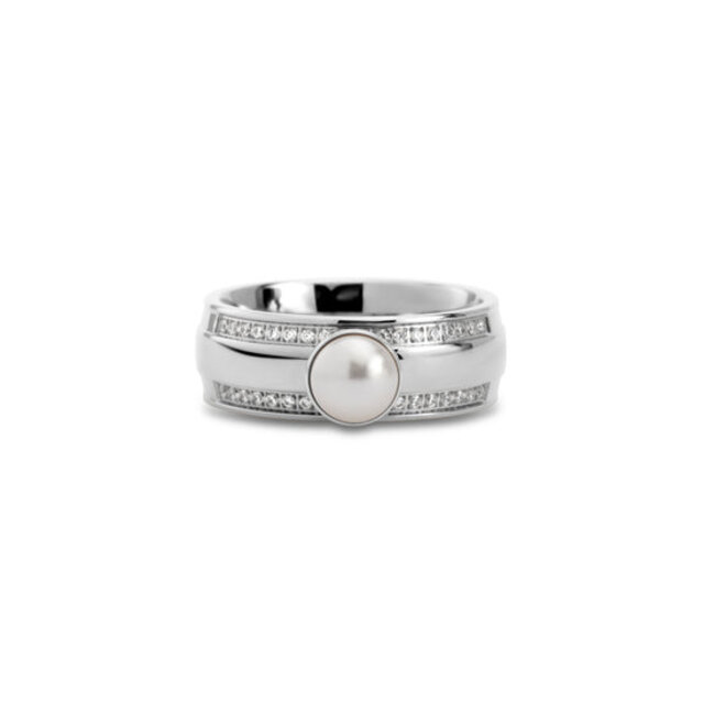 Twisted Girls Love Pearls Ring Set