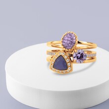 Twisted Lavender Smash Ringen Set