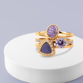 Twisted Lavender Smash Ringen Set