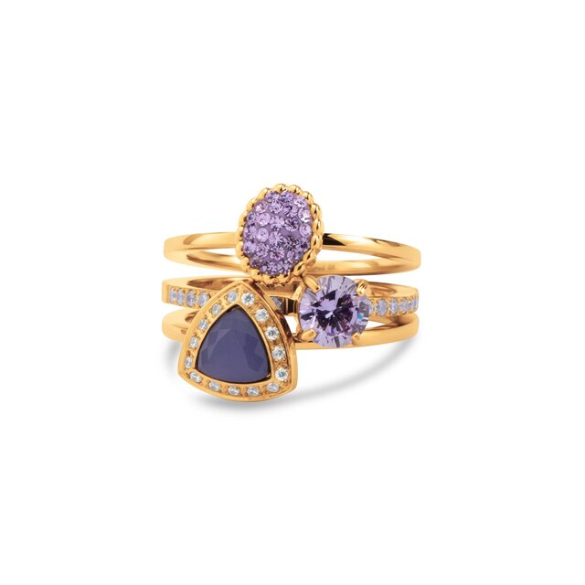 Twisted Lavender Smash Ringen Set