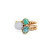 Twisted Aqua Rush Ringen Set