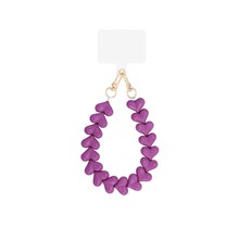 Hart telefoonkoord Dark Purple
