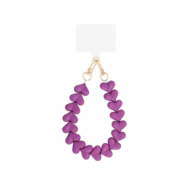 Hart telefoonkoord Dark Purple