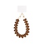 Goodies Hart telefoonkoord Dark Brown