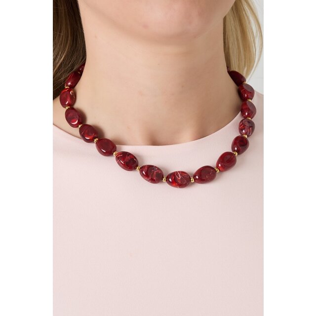 Acryl kralen kettingen kralen Crimson