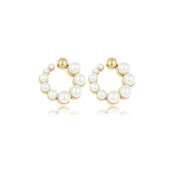 Elegante Oorsteker met Parel 13 mm