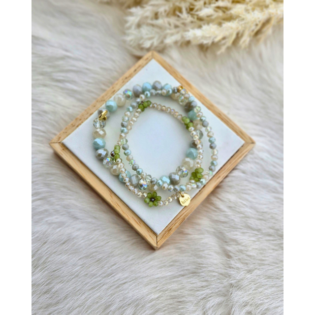 Armbanden Set Pastel Greens