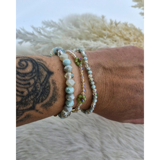 Armbanden Set Pastel Greens