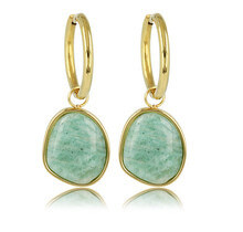 Oorring met Creatieve Amazonite Hanger