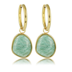 Oorring met Creatieve Amazonite Hanger