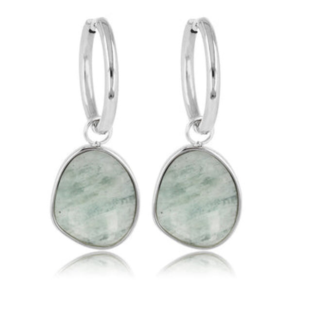 Oorring met Creatieve Amazonite Hanger
