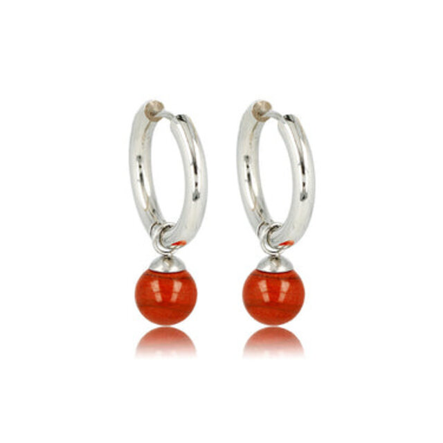 Stralende Oorringen met Rode Aventurine