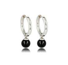 Onyx  Oorringen: Elegantie in Edelsteen