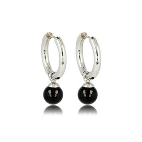 Onyx  Oorringen: Elegantie in Edelsteen
