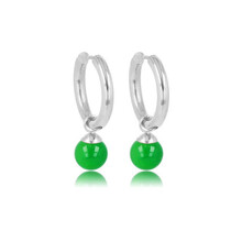 Green Agate Oorringen: Natuurlijke Elegantie