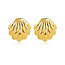 My Bendel Zomerse Gouden Schelp Oorbellen