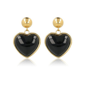 Hartvormige Oorstekers met Onyx Touch