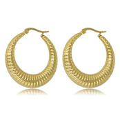 33 mm brede oorring met unieke afwerking 33x7mm