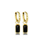 My Bendel Elegante Oorringen met Onyx Hanger
