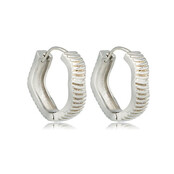 Stralende Oorringen met Elegante Ribbels