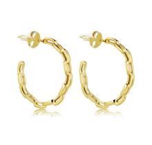 Elegante Schakel Oorringen 25x3 mm