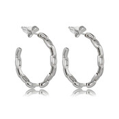 Elegante Schakel Oorringen 25x3 mm