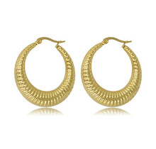Stralende Oorring 45x7 mm - Uniek Statement Sieraad