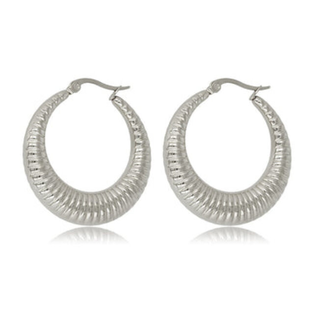 Stralende Oorring 45x7 mm - Uniek Statement Sieraad