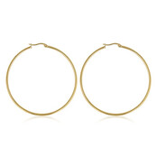 Stralende Oorring 60mm: Tijdloze Elegantie