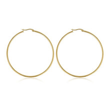 Stralende Oorring 60mm: Tijdloze Elegantie