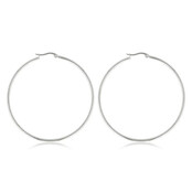 Stralende Oorring 60mm: Tijdloze Elegantie