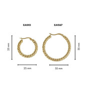 Stralende Twists: Elegante Oorringen 35mm