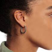 Elegante Gedraaide Oorring 25x3 mm