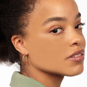 Elegante Gedraaide Oorring 25x3 mm