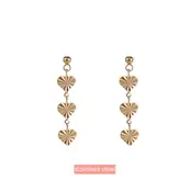 3 hearts Stud Oorbellen Goud E3752-2