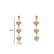 3 hearts Stud Oorbellen Goud E3752-2