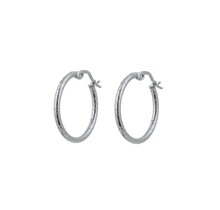 Go Dutch Label 20mm Roped Hoop Oorbellen E0849-1
