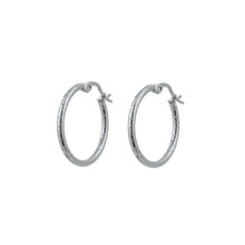 Go Dutch Label 20mm Roped Hoop Oorbellen E0849-1