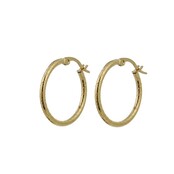 Go Dutch Label 20mm Roped Hoop Oorbellen E0849-2