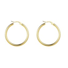 Go Dutch Label 40x3 mm HoopOorbellen E1307-40-2