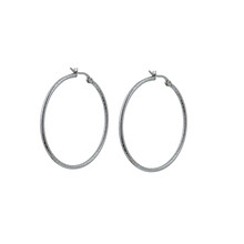 Go Dutch Label 40mm Roped Hoop Oorbellen E0851-1