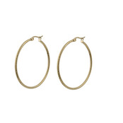 Go Dutch Label 40mm Roped Hoop Oorbellen E0851-2