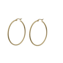 Go Dutch Label 40mm Roped Hoop Oorbellen E0851-2