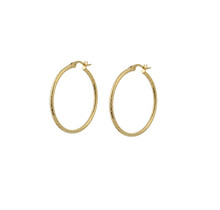 Go Dutch Label 30mm Roped Hoop Oorbellen E0850-2