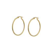 Go Dutch Label 30mm Roped Hoop Oorbellen E0850-2