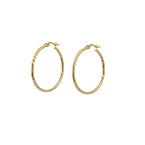 Go Dutch Label 30mm Roped Hoop Oorbellen E0850-2