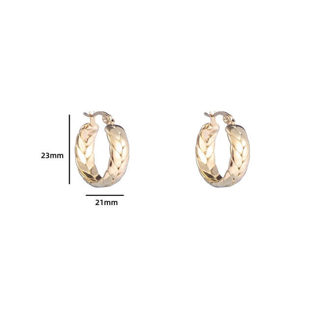 BRAIDED HOOP 20MM E4321-20-2