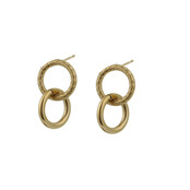 Go Dutch Label Double Rings Oorbellen E0848-2