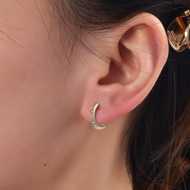 SPARKLE HOOP 12MM OORBELLEN E4477-2