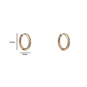 SPARKLE HOOP 12MM OORBELLEN E4477-2